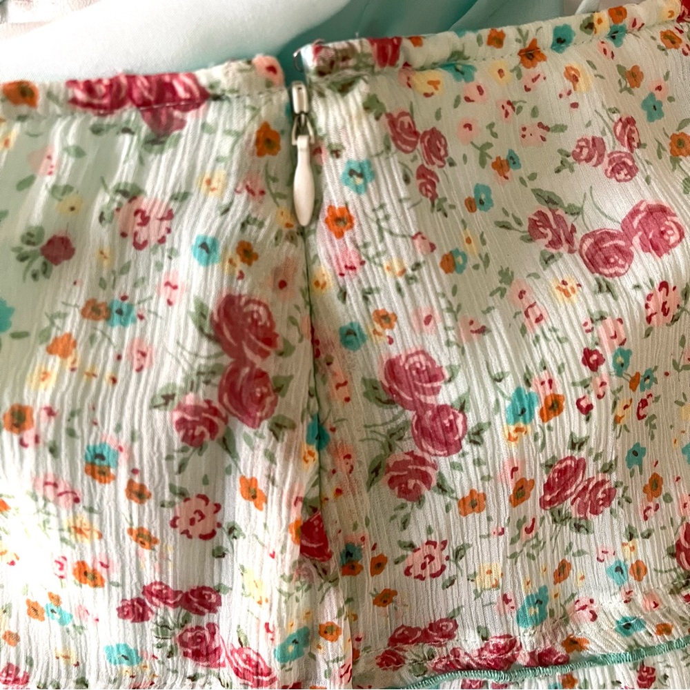 Rare Sundance 100% Silk Tiered Floral Skirt Prairie Boho Romantic Cottagecore 6 - Picture 7 of 7